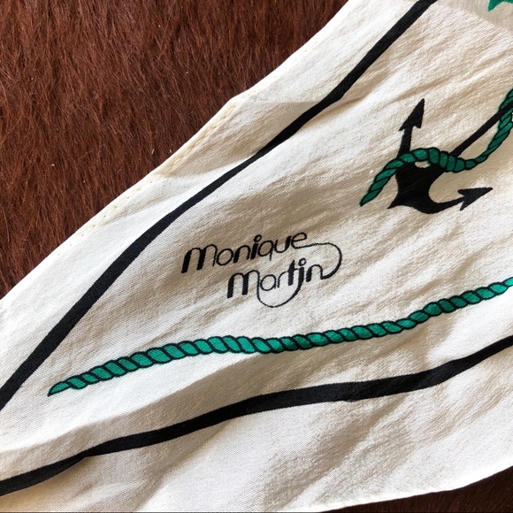 Vintage Monique Martin Silk Scarf - Picture 6 of 11
